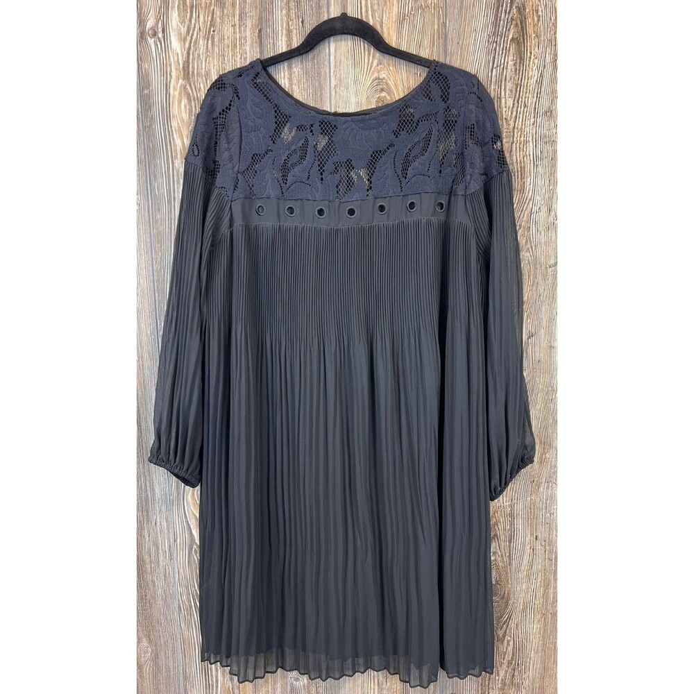 Lane Bryant Shift Dress Chiffon Lace‎ Inlay Flowy Size 20 Romantic Feminine